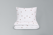 Set letto Cuori di cioccolato in raso di cotone 140x200cm