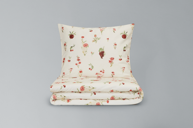 Set letto Wild Orchard in raso di cotone 140x200cm