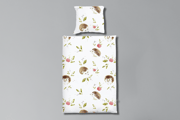 Housse de Couette en Satin de Coton - Hérisson 140x200
