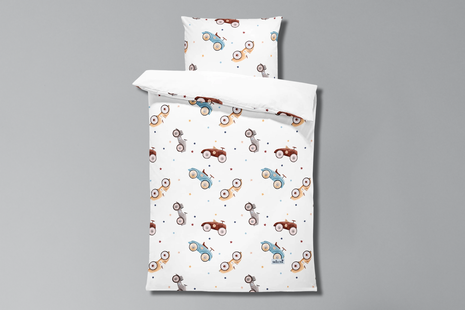 Juego de ropa de cama Coches Vintage 120x170 Juego de ropa de cama Coches Vintage 120x170