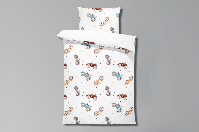 Vintage Cars Duvet Set 120x170