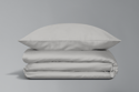 Cotton Satin Cloud Grey Duvet Set 140x200
