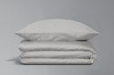 Cotton Satin Cloud Grey Duvet Set 140x200
