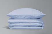 Juego de cama en algodón satinado Ice Blue 140x200cm