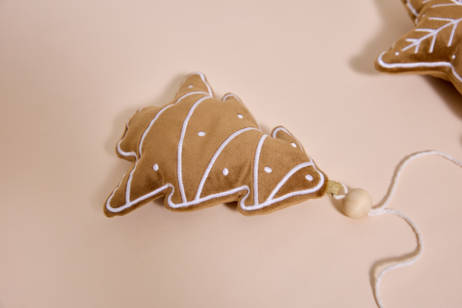 Gold Pink Christmas Tree Garland