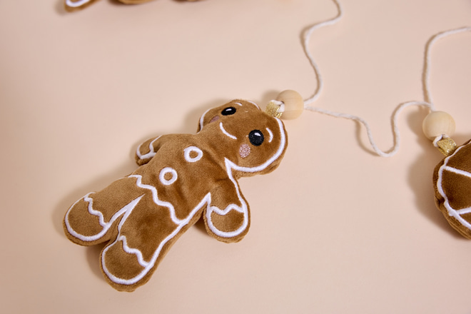 Gold Pink Christmas Tree Garland