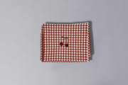 Checkered Cherry Duvet Set Red 140x200