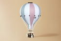 Pink, Blue & Ecru Hot Air Balloon