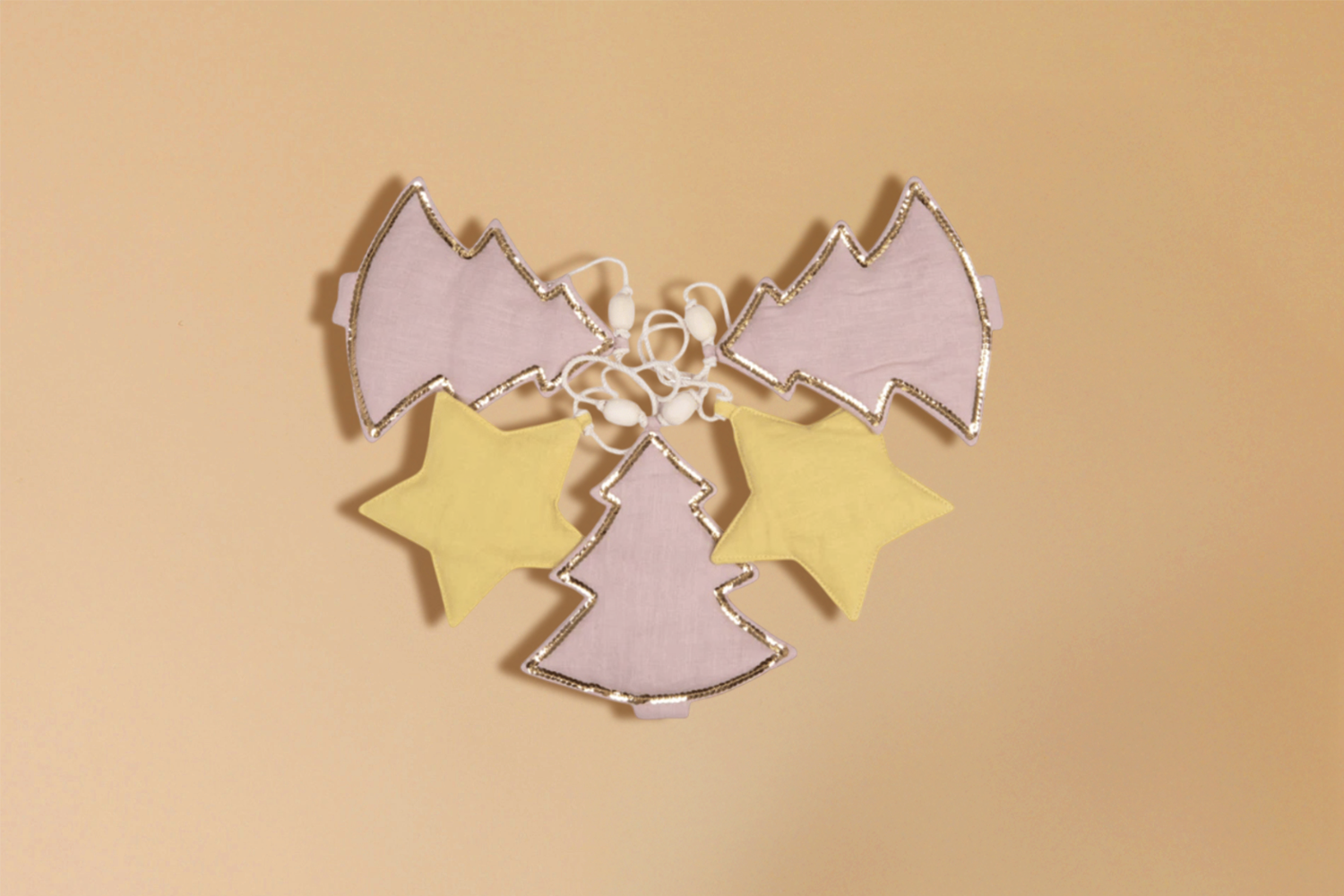 Girlande Tannenbäume Rosa Girlande Tannenbäume Rosa