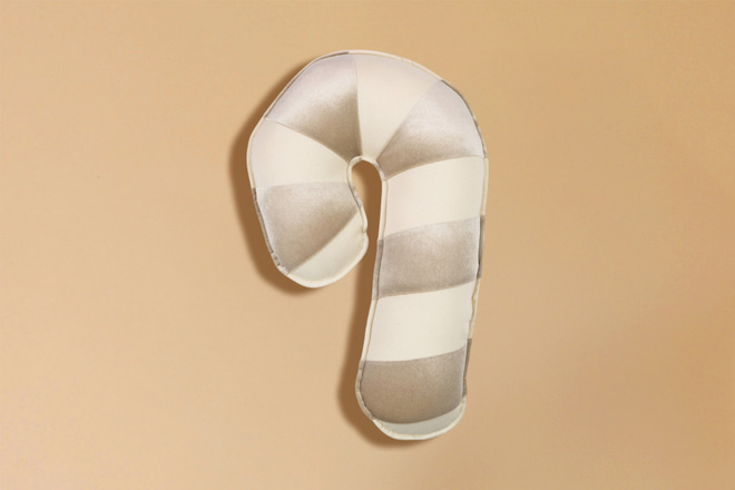 Cream Candy Cane Cushion Cream Candy Cane Cushion