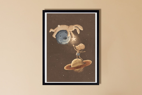 Space Friends Poster