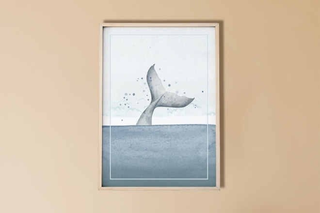 Whale I Poster