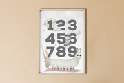 Quadro Numeri nello spazio