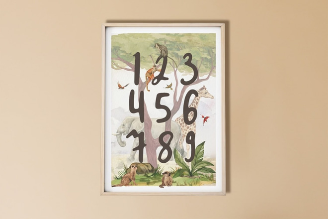 Immagine Numeri nella Savana