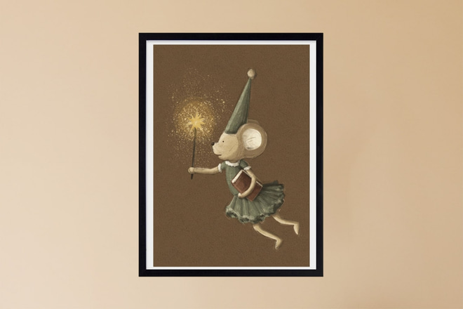 Affiche Fée - Vintage