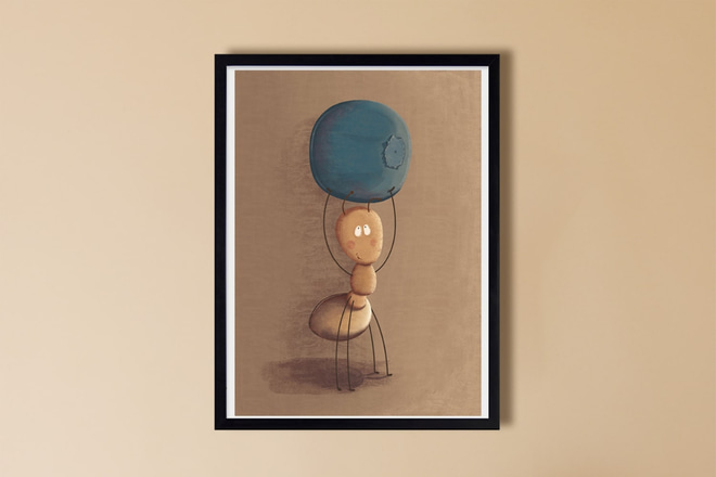 Plakát Mravenec Borůvka – Vintage