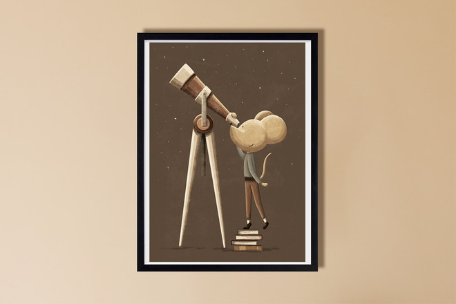 Plakát Mléčná dráha – Vintage
