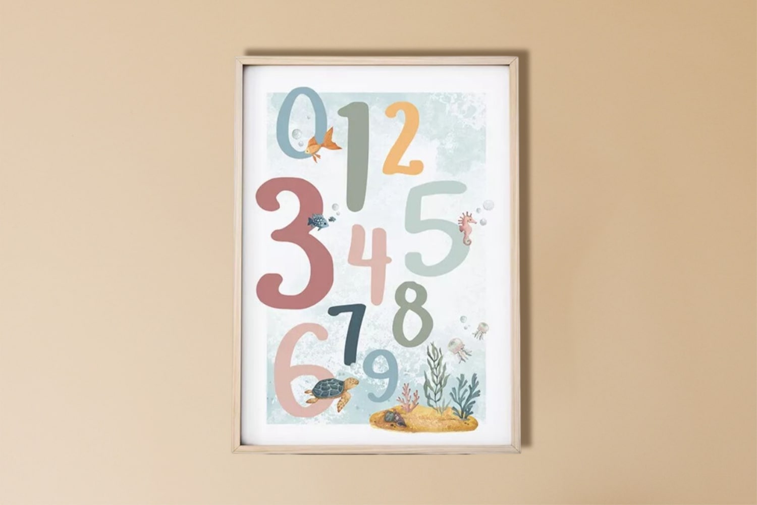 Ocean Numbers Multi Poster Ocean Numbers Multi Poster