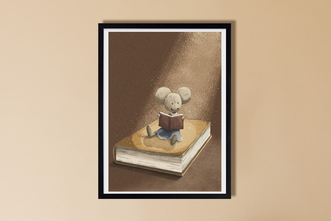 Imagen Ratón y Libros