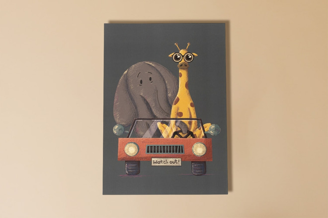 Affiche Watch Out- Vintage