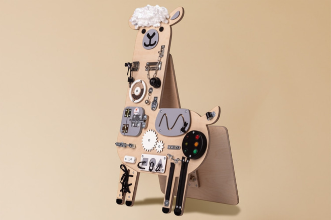 Adele the Llama Activity Board Natural