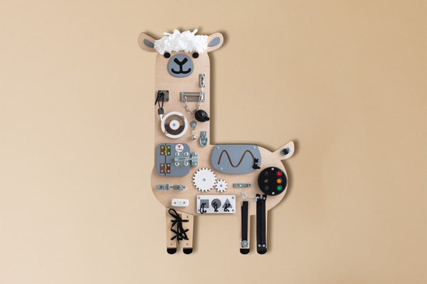 Adele the Llama Activity Board Natural