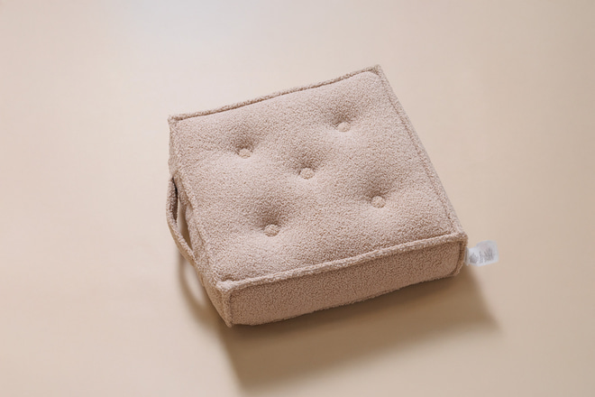 Pouf boucle Boho cioccolato