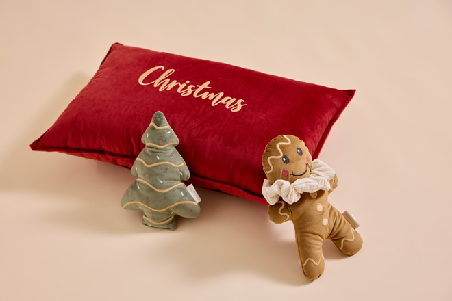 Lebkuchen-Mädchen Kissen – Karamell