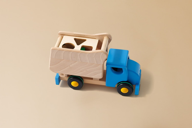Jouet En Bois - Camion Benne