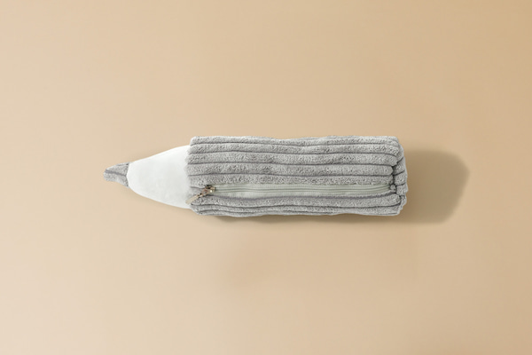 Cord-Federtasche Blueberry Grey