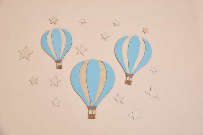 Decoración Mural Globos aerostáticos