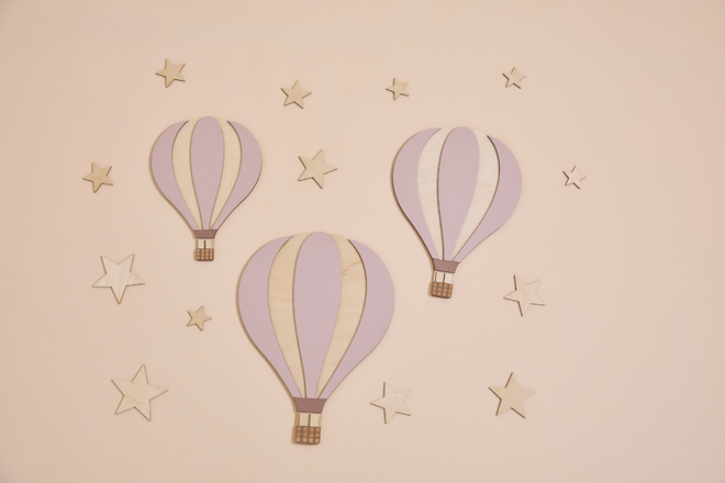 Wanddekoration Heißluftballons