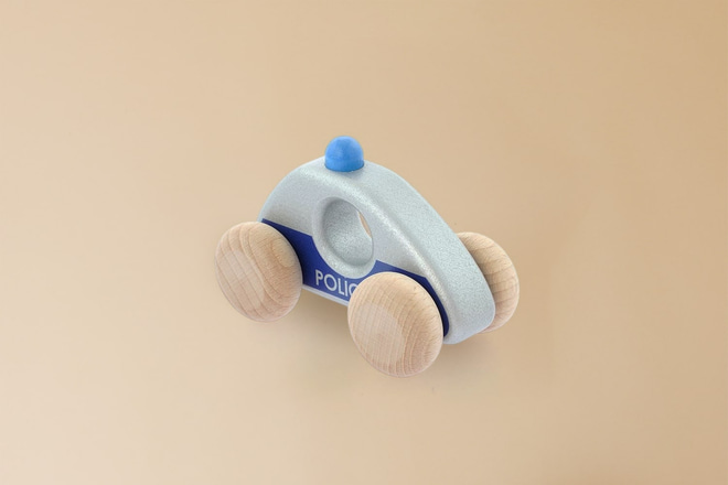 Jouets En Bois - Set de Véhicules d'Urgence