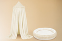 Set Baldacchino e puff Boho Vanilla