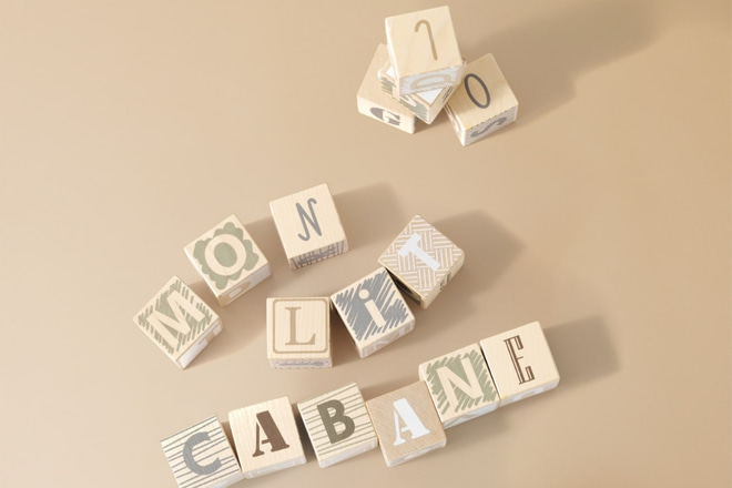 Earth Colours Alphabet Cubes