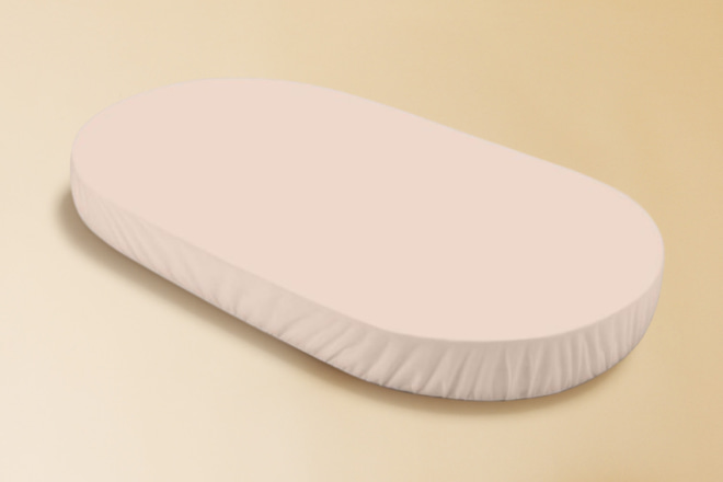 Large Fitted Sheet for Oval Evolving Cradle - Champagne