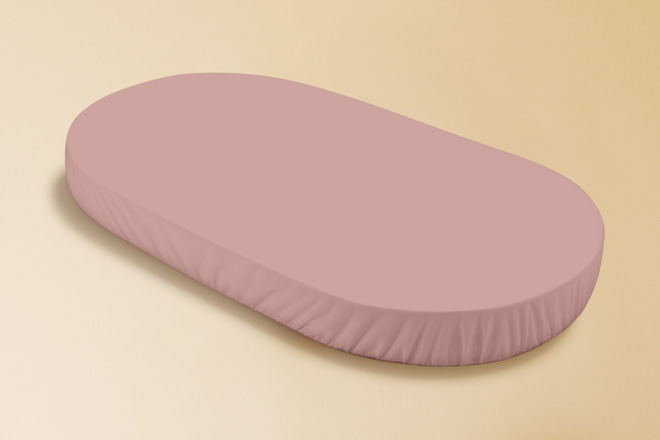 Large Fitted Sheet for Oval Evolving Cradle - Pink