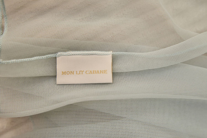 Véu de cama casinha - Cappuccino em Tule - Modelo DK