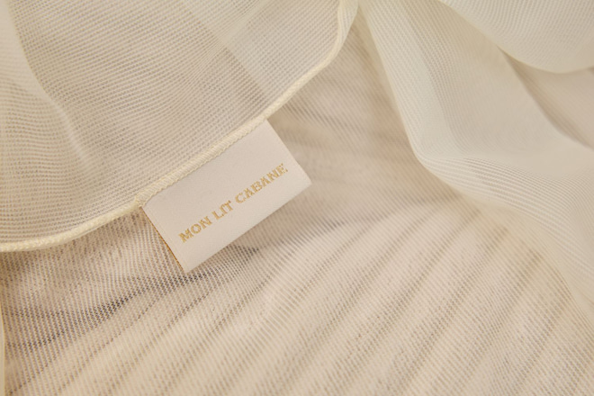 Telo per Letto a Capanna - Cappuccino in Tulle - Modello DK