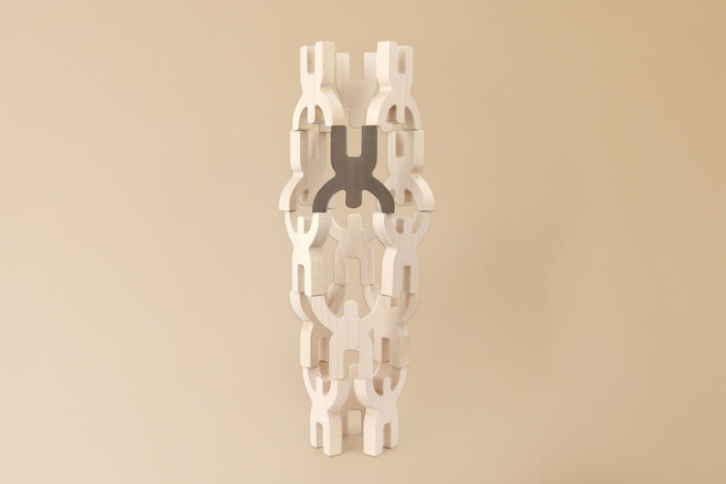 Jouet en bois - Pyramide Acrobates