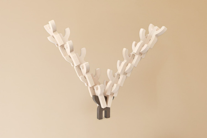 Jouet en bois - Pyramide Acrobates