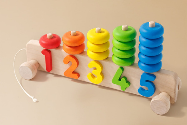 Wooden Number Stacker
