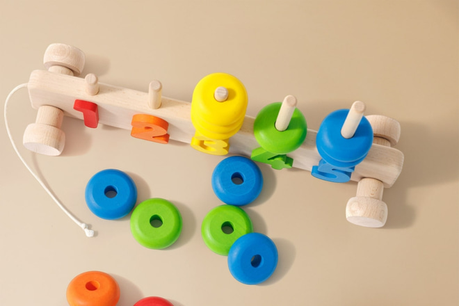 Wooden Number Stacker