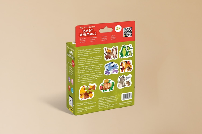 Meine Ersten Puzzles Babytiere 2+