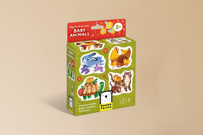 Meine Ersten Puzzles Babytiere 2+