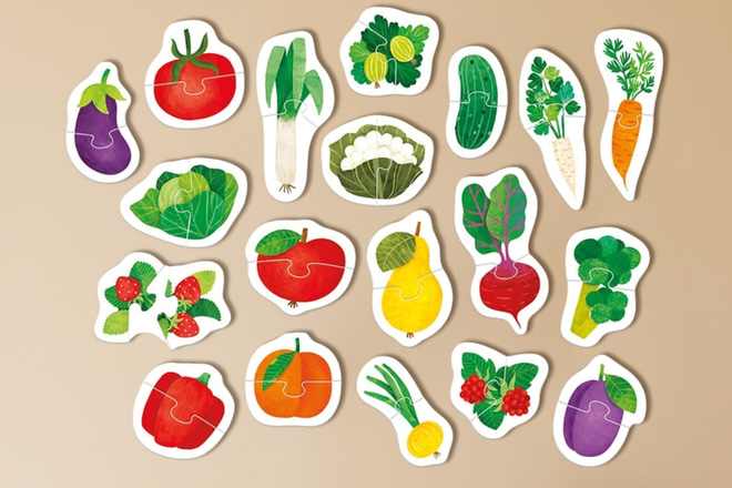 Mes Premiers Puzzles Fruits & Légumes 18m+