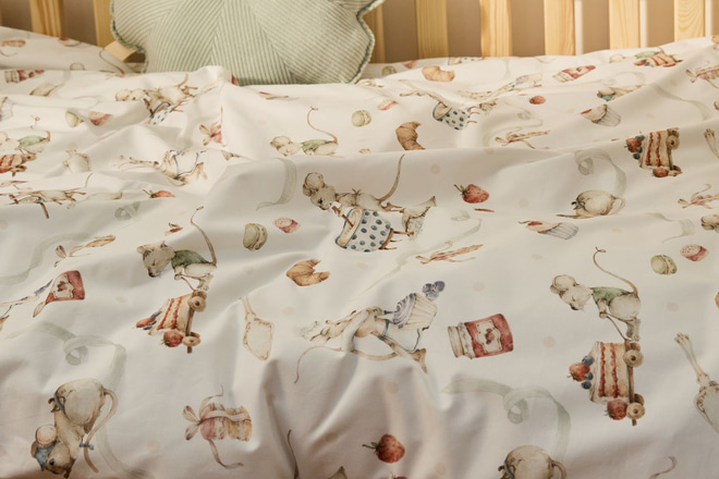 Set letto Topi dello spazio 140x200