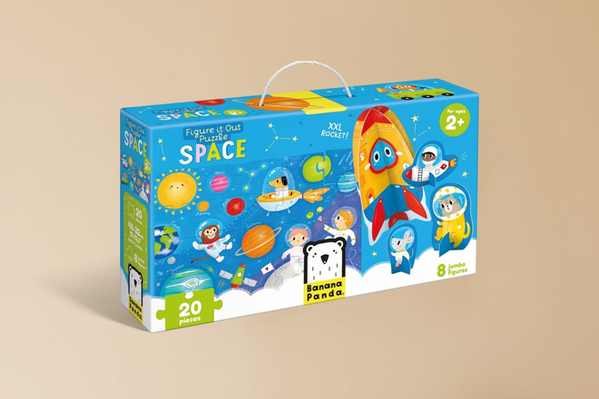 Finde es heraus Weltraum-Puzzle 2+