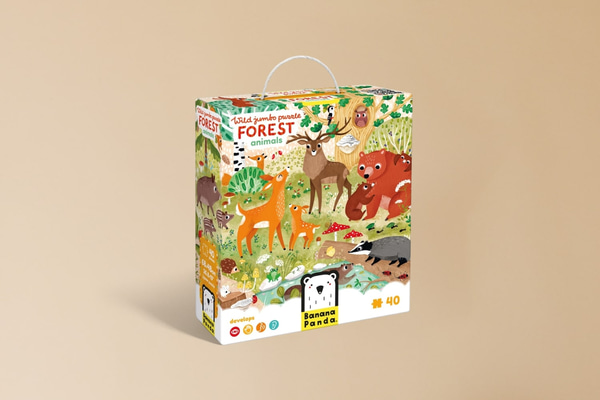 Puzzle Lesní zvířata 3+