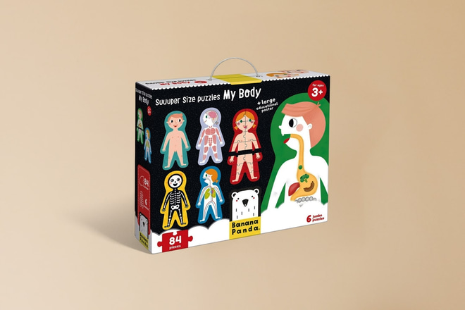 Riesenpuzzle Mein Körper +3